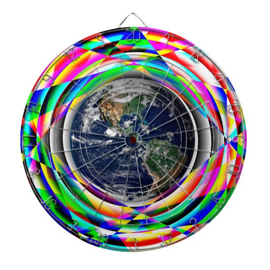 Earth Vibes door Kenneth Yoncich Dartbord (Voorkant)