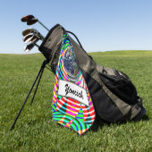 Earth Vibes door Kenneth Yoncich Golfhanddoek (Groen)