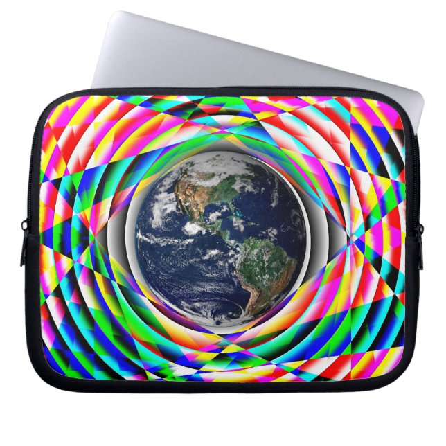 Earth Vibes door Kenneth Yoncich Laptop Sleeve (Voorkant)