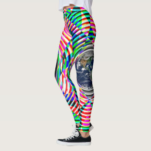 Earth Vibes door Kenneth Yoncich Leggings