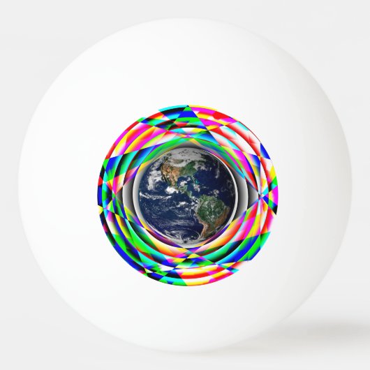 Earth Vibes door Kenneth Yoncich Pingpongbal (Voorkant)
