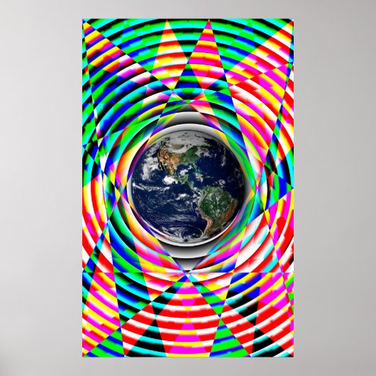Earth Vibes door Kenneth Yoncich Poster (Voorkant)