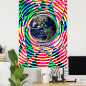 Earth Vibes door Kenneth Yoncich Poster (Thuiskantoor)