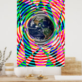 Earth Vibes door Kenneth Yoncich Poster (Keuken)
