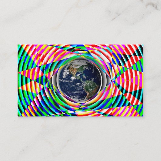 Earth Vibes Rainbow van Kenneth Yoncich Visitekaartje (Voorkant)