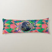 Earth Vibes (V) van Kenneth Yoncich Lichaamskussen (Achterkant)