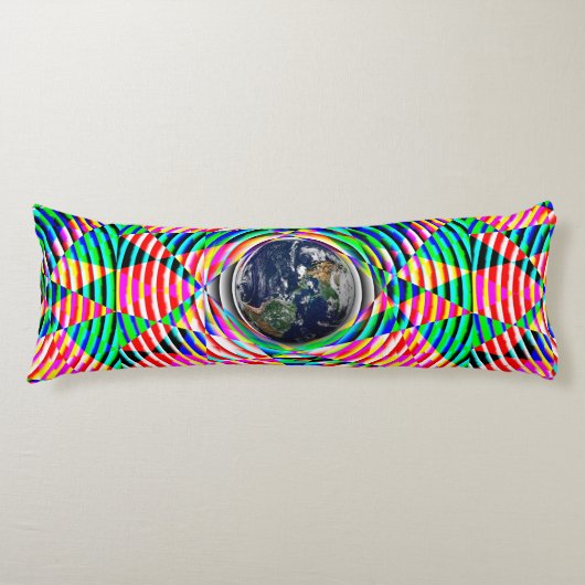 Earth Vibes (V) van Kenneth Yoncich Lichaamskussen (Voorkant)