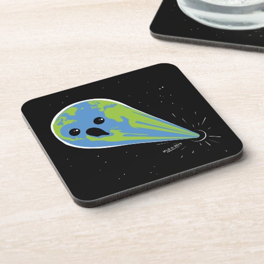 Earth Vs. Black Hole Bier Onderzetter (Linkerzijde)