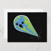 Earth Vs. Black Hole Briefkaart (Voorkant / Achterkant)