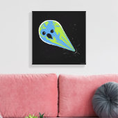 Earth Vs. Black Hole Canvas Afdruk (Insitu (Woonkamer))