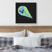 Earth Vs. Black Hole Canvas Afdruk (Insitu (Slaapkamer))