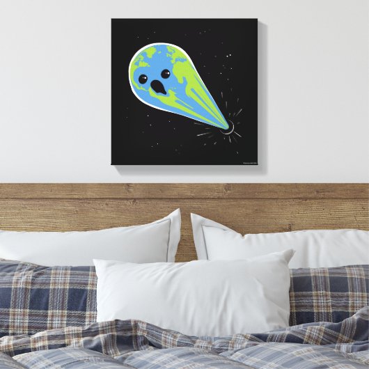 Earth Vs. Black Hole Canvas Afdruk (Insitu (Slaapkamer))
