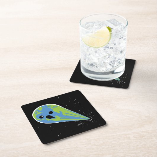 Earth Vs. Black Hole Kartonnen Onderzetters (Insitu)