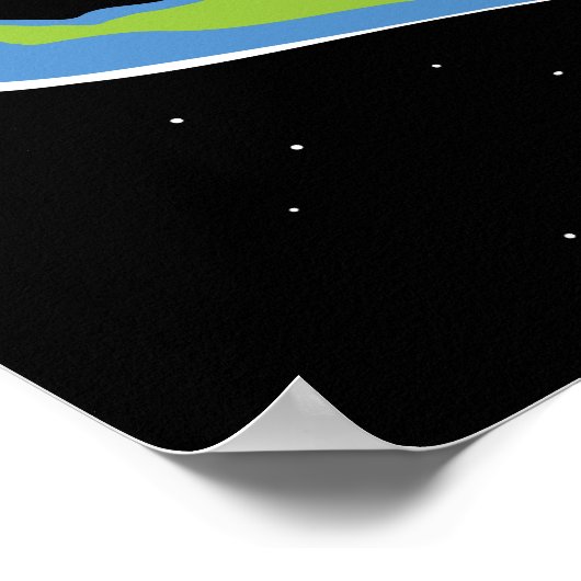 Earth Vs. Black Hole Poster (Hoek)