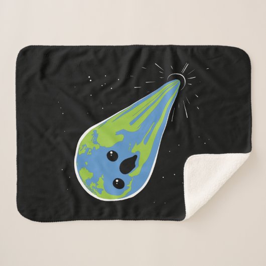 Earth Vs. Black Hole Sherpa Deken (Voorkant (horizontaal))