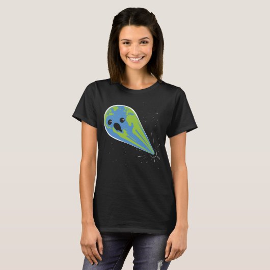 Earth Vs. Black Hole T-shirt (Voorkant volledig)