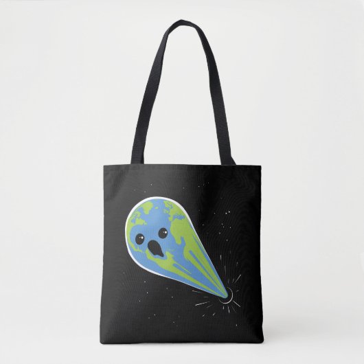 Earth Vs. Black Hole Tote Bag (Voorkant)