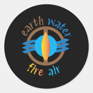 Earth Water Fire Air Sticker