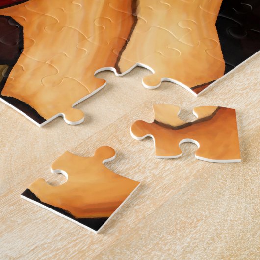 Earth Weave Fine Abstract Digital Legpuzzel (Zijkant)