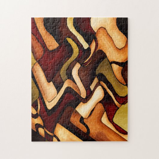 Earth Weave Fine Abstract Digital Legpuzzel (Verticaal)