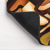 Earth Weave Fine Abstract Digital Muismat (Hoek)