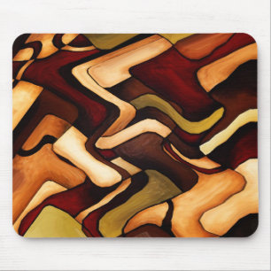 Earth Weave Fine Abstract Digital Muismat