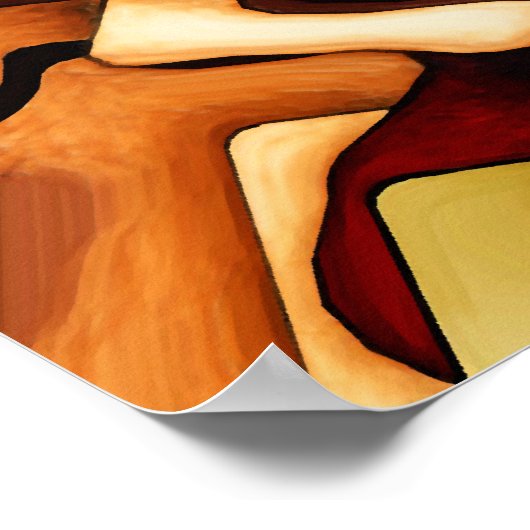 Earth Weave Fine Abstract Digital Poster (Hoek)