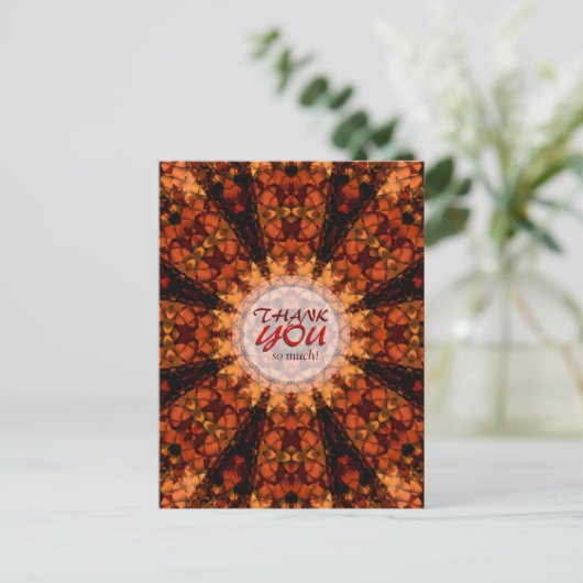 Earth Weave Shine Dank u Briefkaart (Staand voorkant)