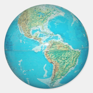 Earth Wereldbol 1 Sticker