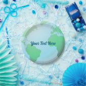 Earth Wereldbol Achtergrond met elke tekst Papieren Bordje (Feest)