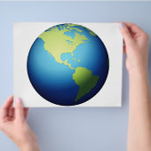 Earth Wereldbol Americas - Emoji Flyer (Hand)