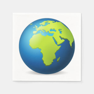 Earth Wereldbol Europa Afrika - Emoji Servet