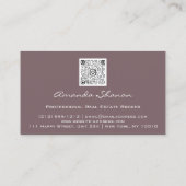 Earth Wereldbol Word Map Travel Agency QRCode Gold Visitekaartje (Achterkant)