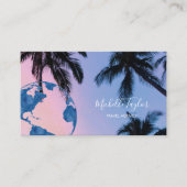 Earth Wereldbol Word Map Travel Agent QR Code Visitekaartje (Voorkant)