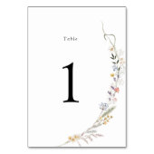 Earth Wildflower Wedding Kaart (Voorkant)