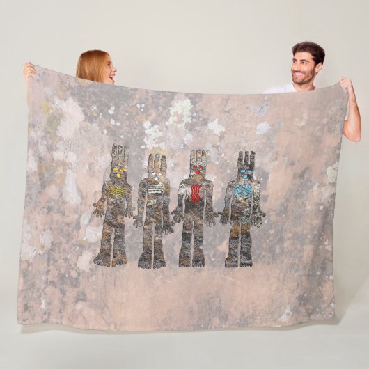 Earth Wind Fire en Water Fleece Deken (In situ)