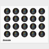  Earth Without Art is gewoon Eh Planet Art EA Ronde Sticker (Vel)