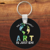  Earth Without Art is gewoon Eh Planet Art EA Sleutelhanger (Voorkant)