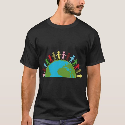 Earth World Unity Graphic T-shirt (Voorkant)