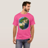 Earth World Wereldbol Map Planet T-shirt (Voorkant volledig)
