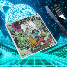 Earth Years Verjaardag Sci-Fi comic science Servet