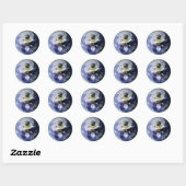 Earth Yin · Yang Ronde Sticker (Vel)