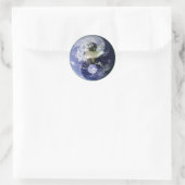 Earth Yin · Yang Ronde Sticker (Tas)