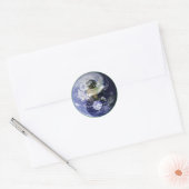 Earth Yin · Yang Ronde Sticker (Envelop)