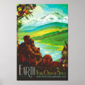 EARTH Your Oasis in Space NASA Vision of Future Poster (Voorkant)