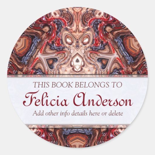 Earthalia: Bookplate Label (Voorkant)