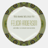 Earthalia v2: Rond Bookplate Label (Voorkant)