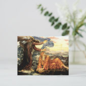 Earthbound by Evelyn De Morgan, Victoriaans kunst Briefkaart (Staand voorkant)