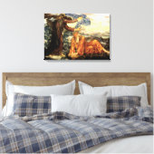 Earthbound by Evelyn De Morgan, Victoriaans kunst Canvas Afdruk (Insitu (Slaapkamer))