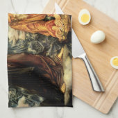 Earthbound by Evelyn De Morgan, Victoriaans kunst Theedoek (Quarter Fold)